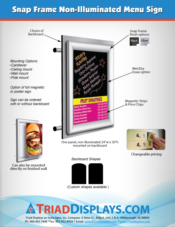 NEW Value Magnetic Menu Boards